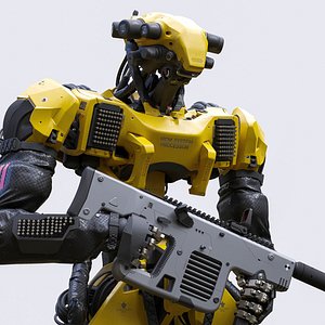 Character Robot Interceptor Unreal Unity