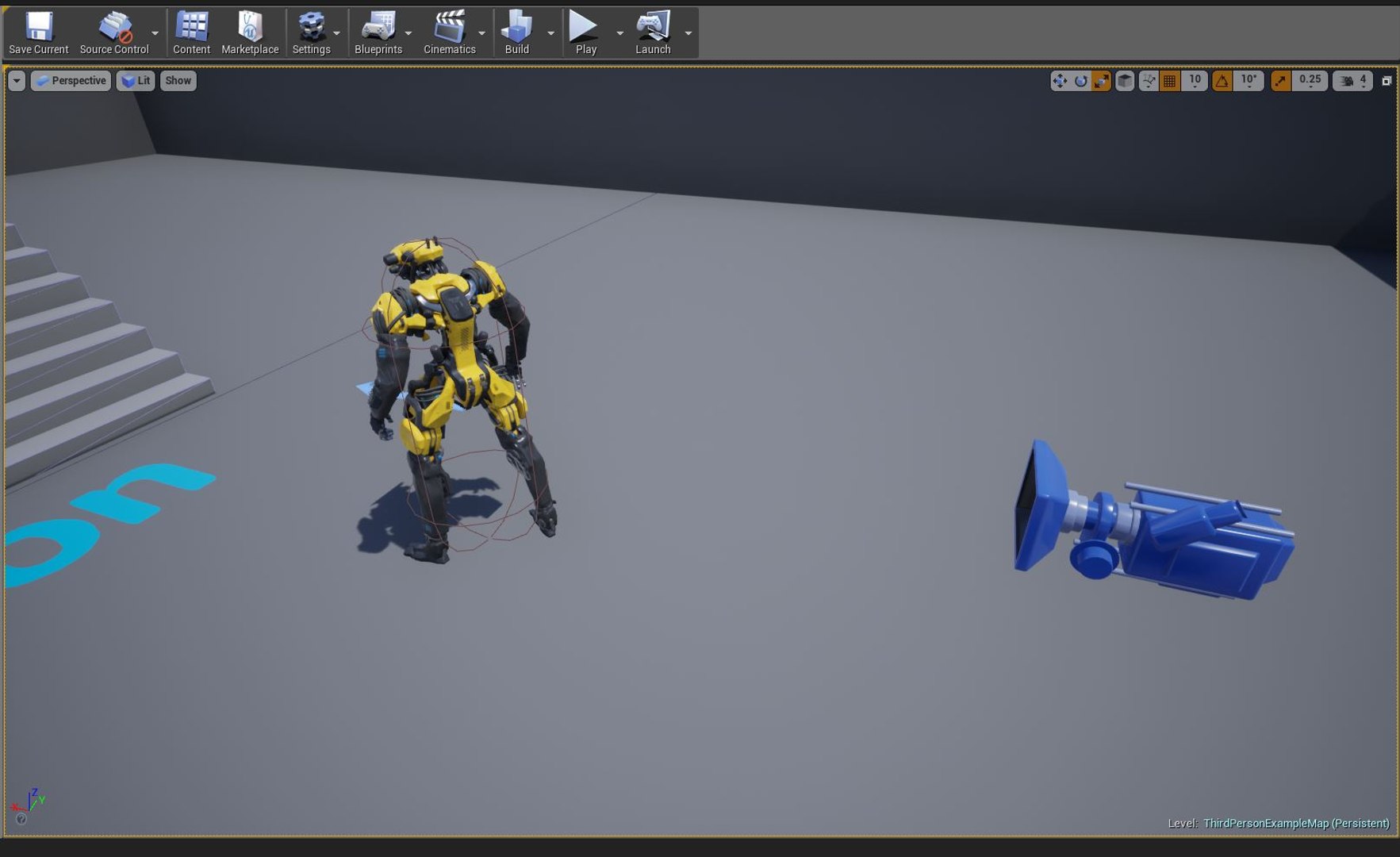 Interceptor Robot Character Unreal Model - TurboSquid 1409896