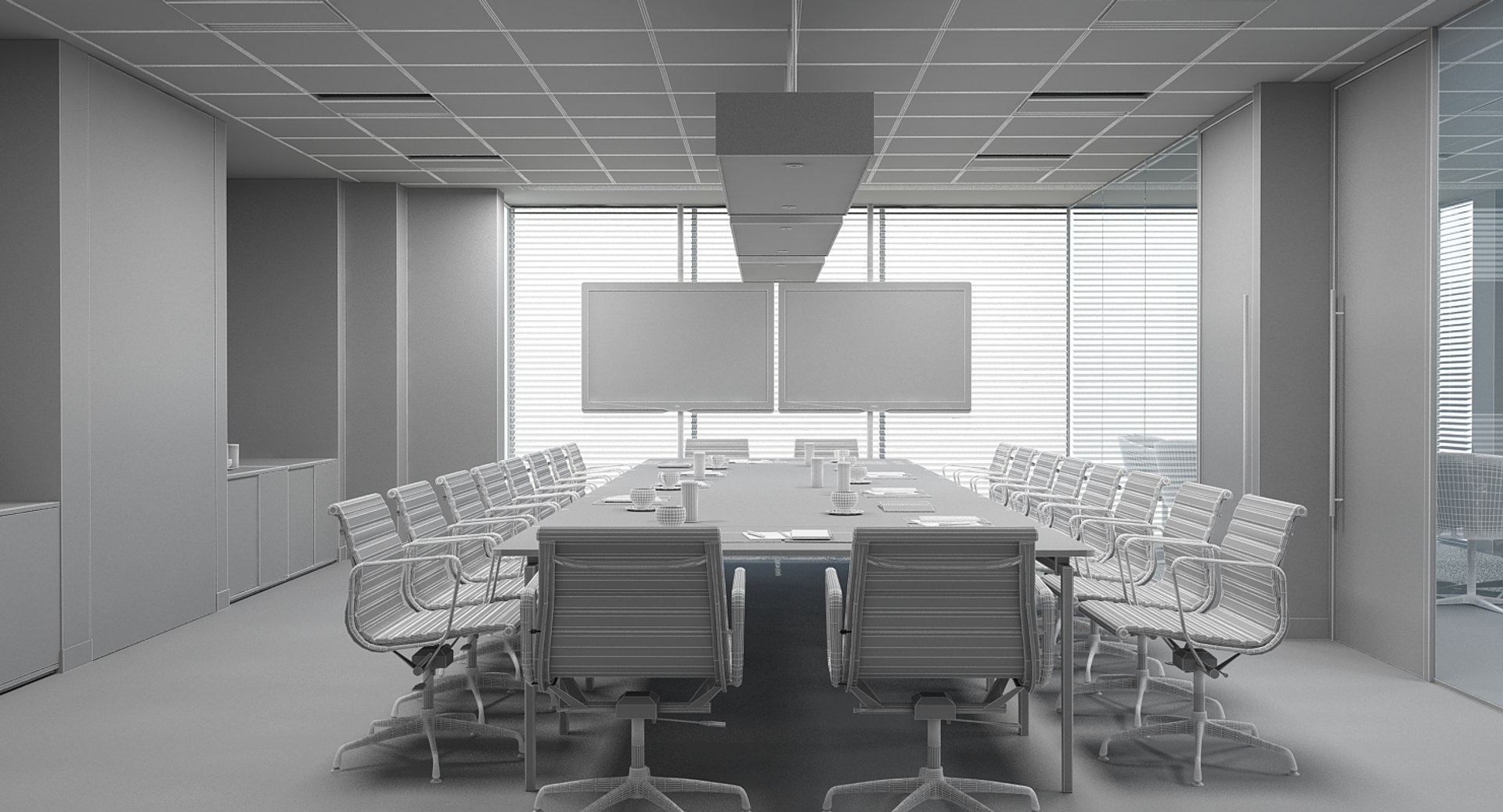 Office Interior 3d Model