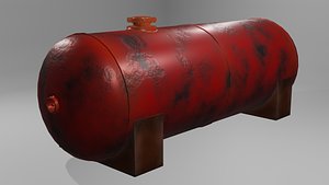 3D model Low Poly Game-Ready LGP Tank