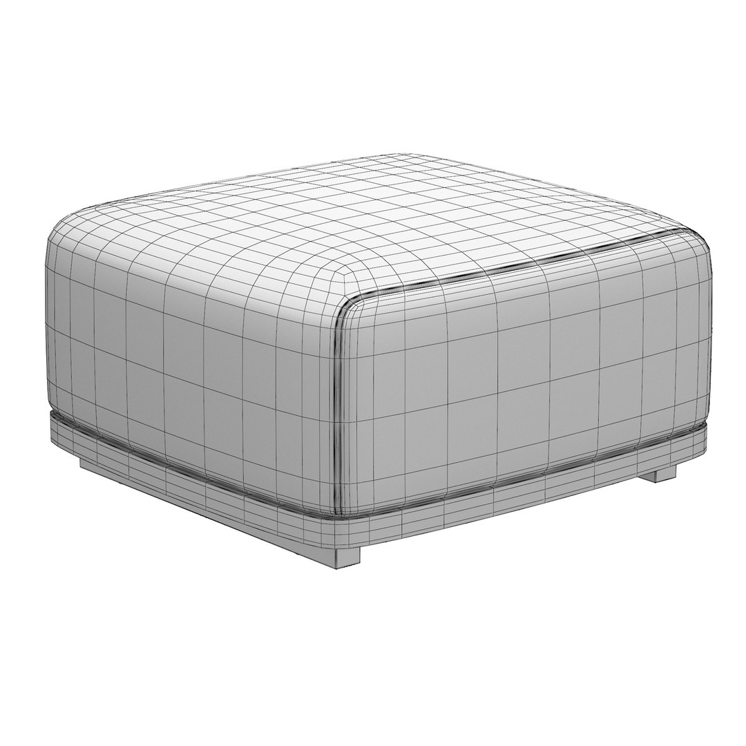 3D TAVIRA OTTOMAN WITH CUSHION INSERTS - TurboSquid 1940967