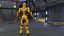 Robot de combat Sci-Fi jaune truqué pour Maya