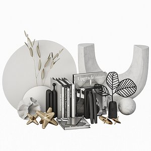 Decor Set for shelves 3D