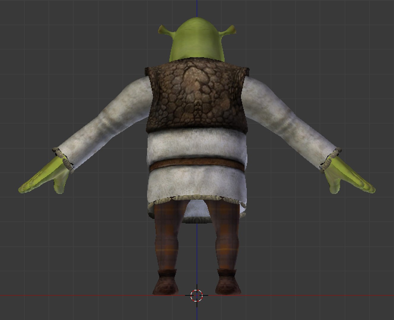 Shrek rigged 10 3D Model in Monster 3DExport