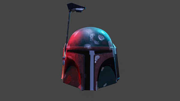 3D Boba Fett Helmet Low Poly - TurboSquid 1871107