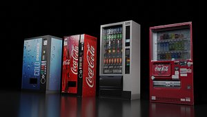 Vending Machine Collection- Pack of 4 3D model