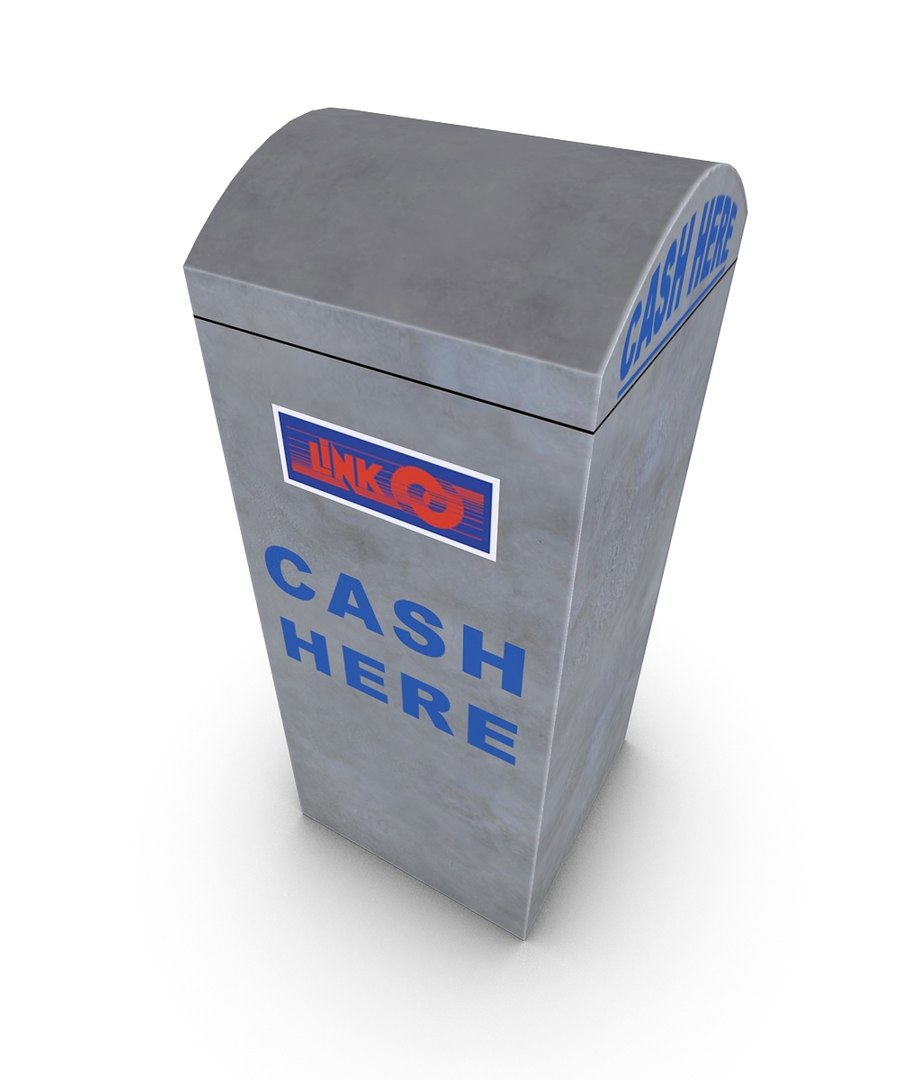 Atm Standing Cash Machine 3d Model
