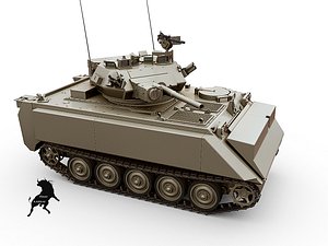 3d mrv m-113 tank model