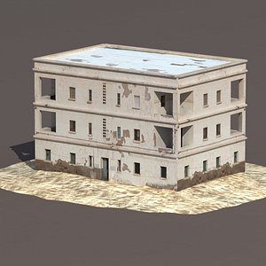 3d model derelict modeled
