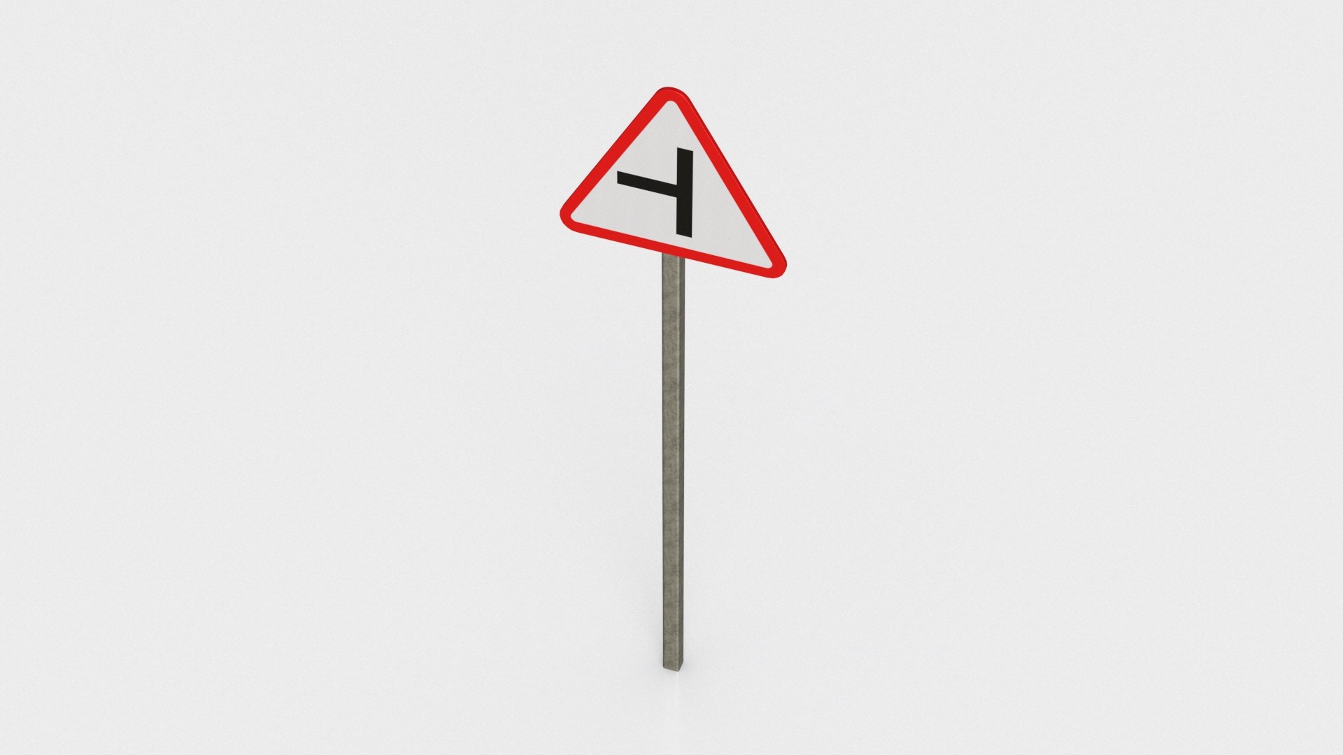 Left Lane Road Sign 3D Model - TurboSquid 2107748
