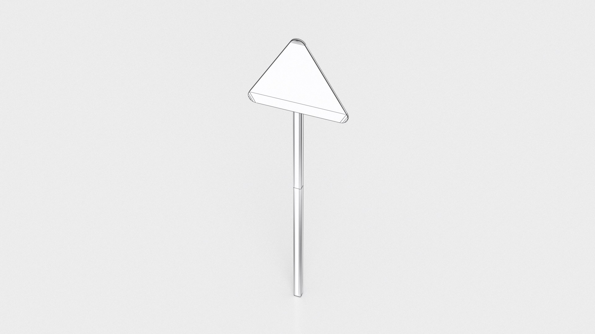Left Lane Road Sign 3D Model - TurboSquid 2107748