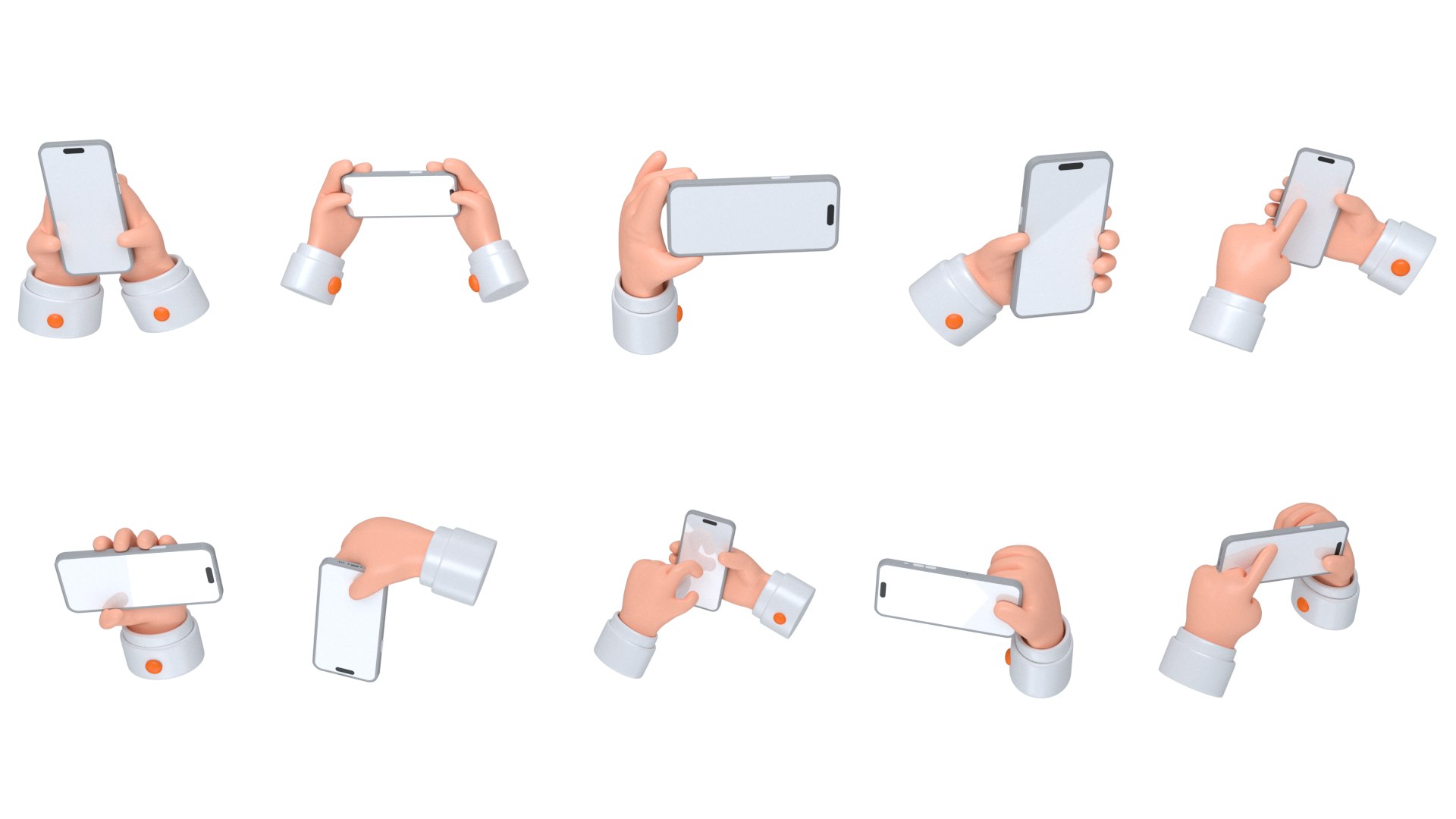 3D Hand Gestures For Playing Mobile Phone Play Mobile Phone With One ...