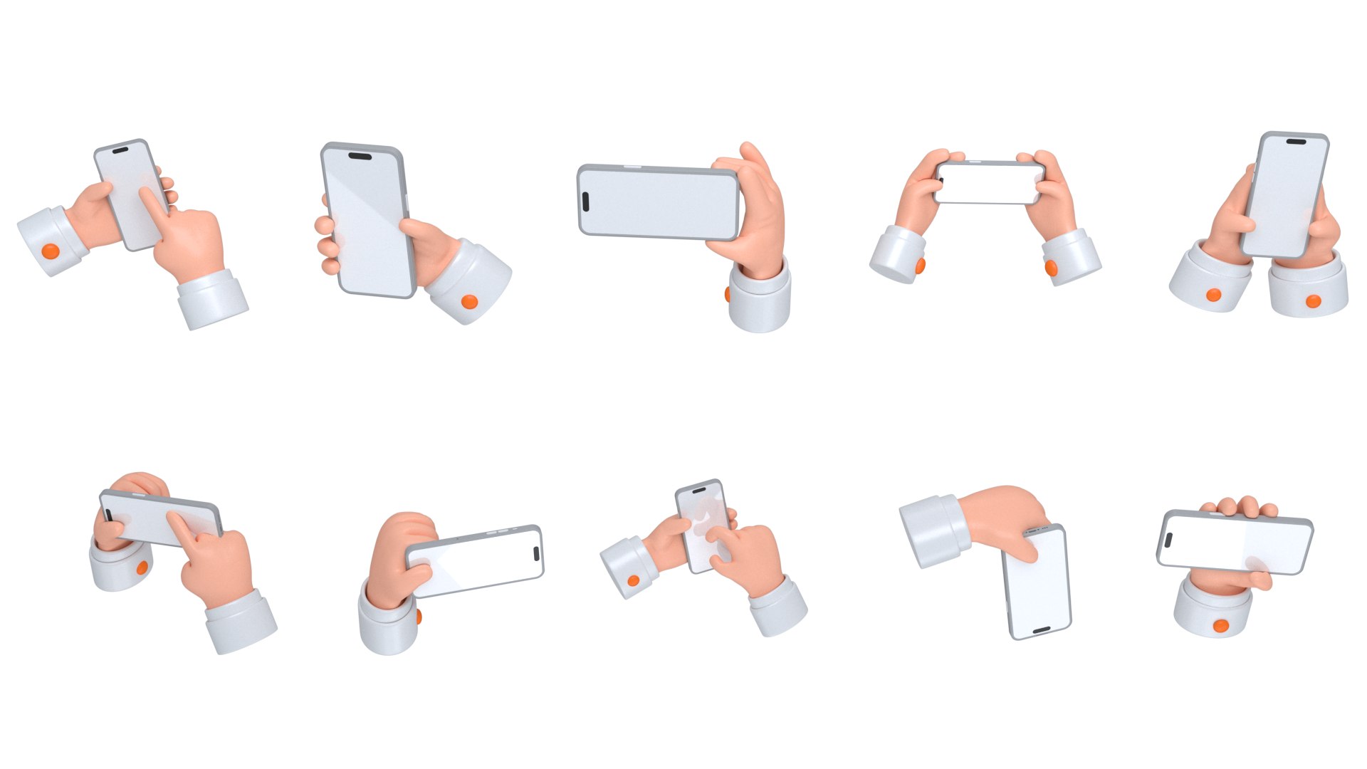 3D Hand Gestures For Playing Mobile Phone Play Mobile Phone With One ...