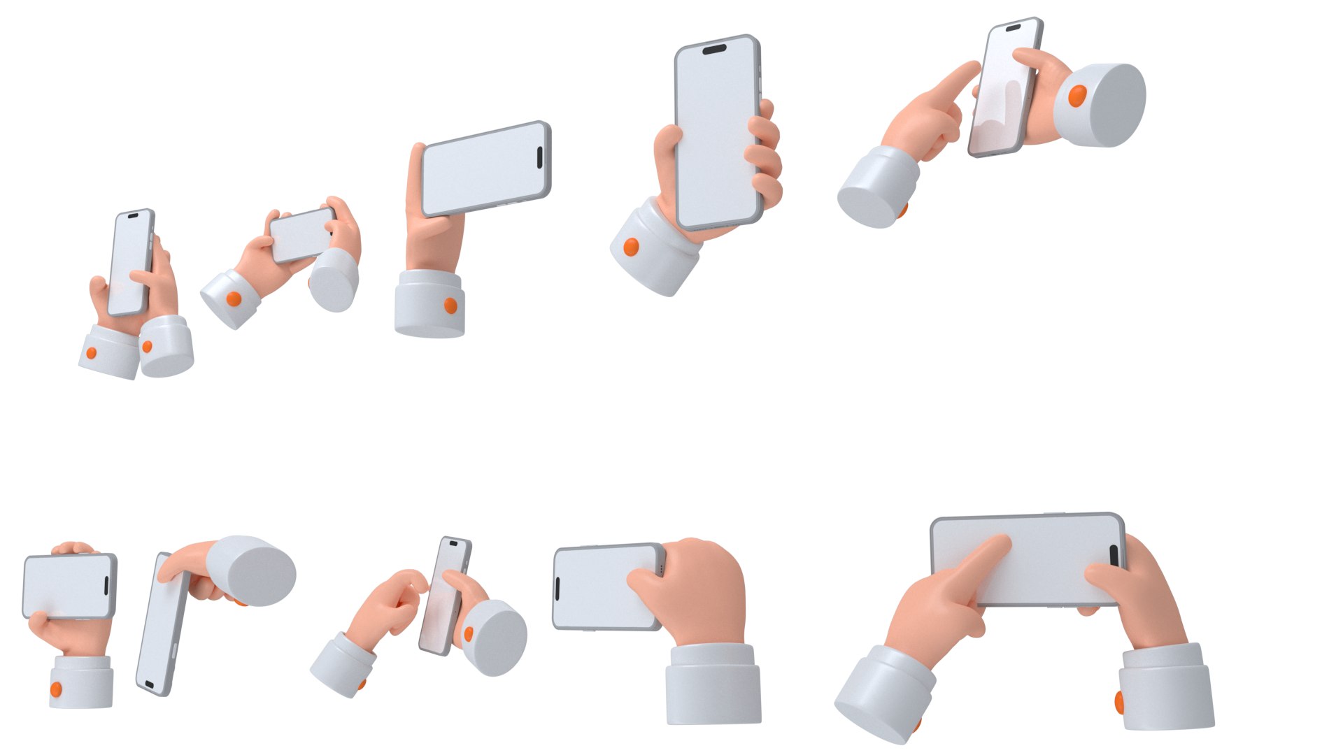 3D Hand Gestures For Playing Mobile Phone Play Mobile Phone With One ...