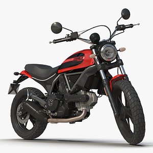 Ducati Scrambler Icon Rigged 3D
