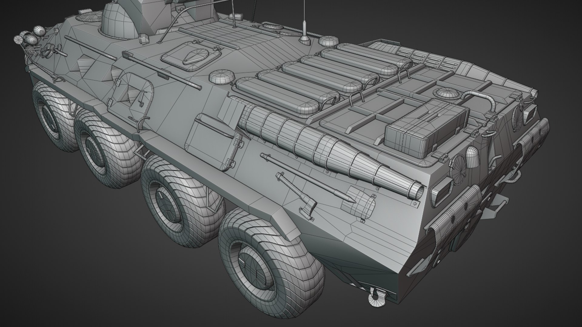 BTR-80A - Armored Personnel Carrier 3D Model - TurboSquid 2421646