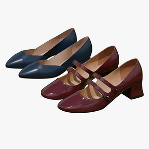 Women Leather Shoes Set