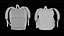 3D Canvas Backpack model