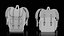 3D Canvas Backpack model