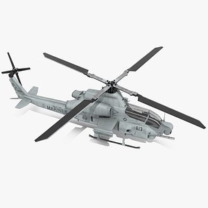Bell AH-1Z Attack Helicopter Rigged for Cinema 4D