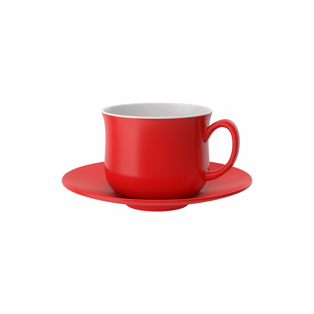 Red Tea Cup And Saucer 3D Model TurboSquid 2033165