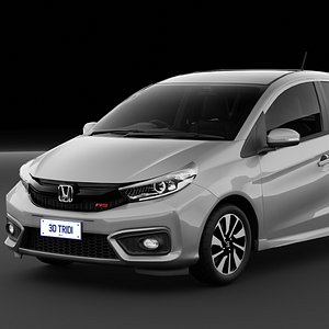 3D Honda Brio RS 2020 With Interior HQ Low Poly