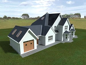 3dsmax detached house