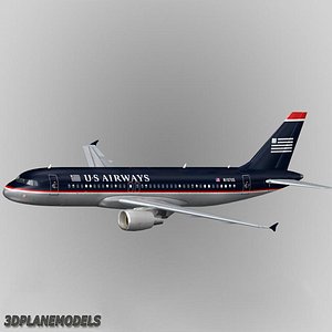 airbus a-320 3d model