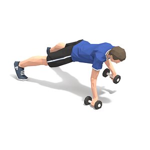 animations exercise man 3D