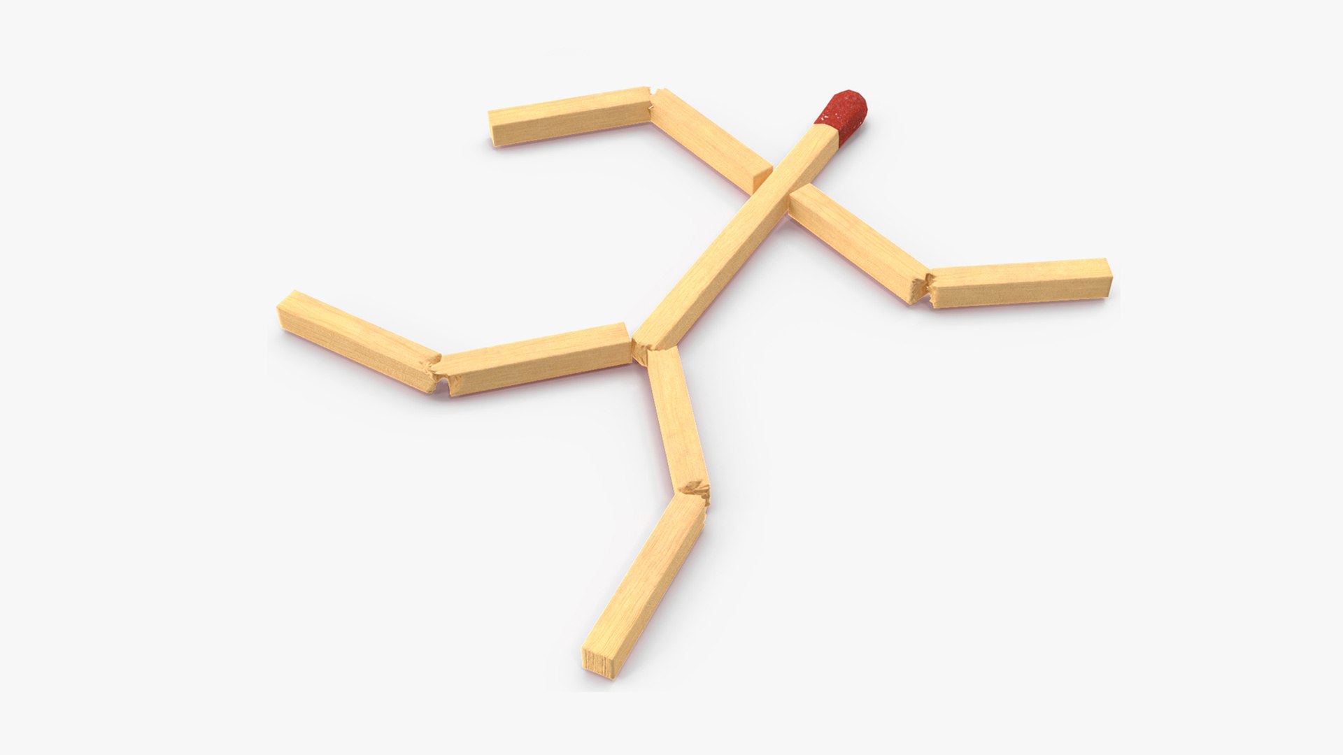 Matchstick Man Rigged for Maya 3D model - TurboSquid 2052231