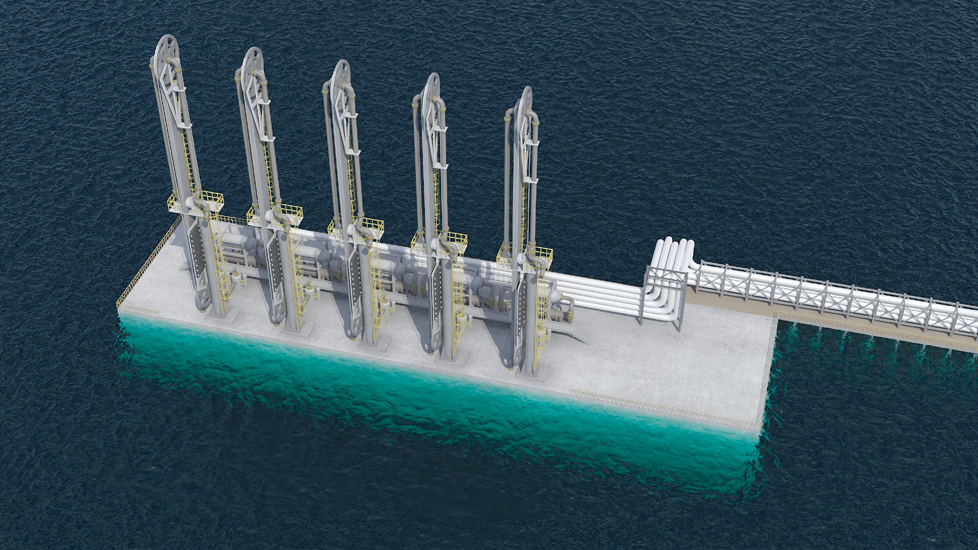 3D LNG Import Terminal - TurboSquid 2310068
