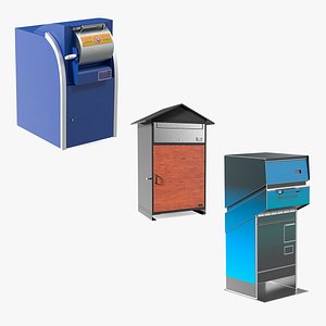 3D Street Drop Boxes Collection