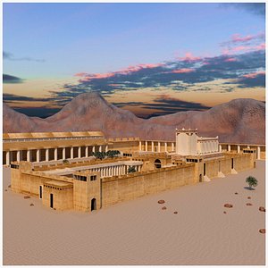 Hyksos Main Temple - Exterior 3D