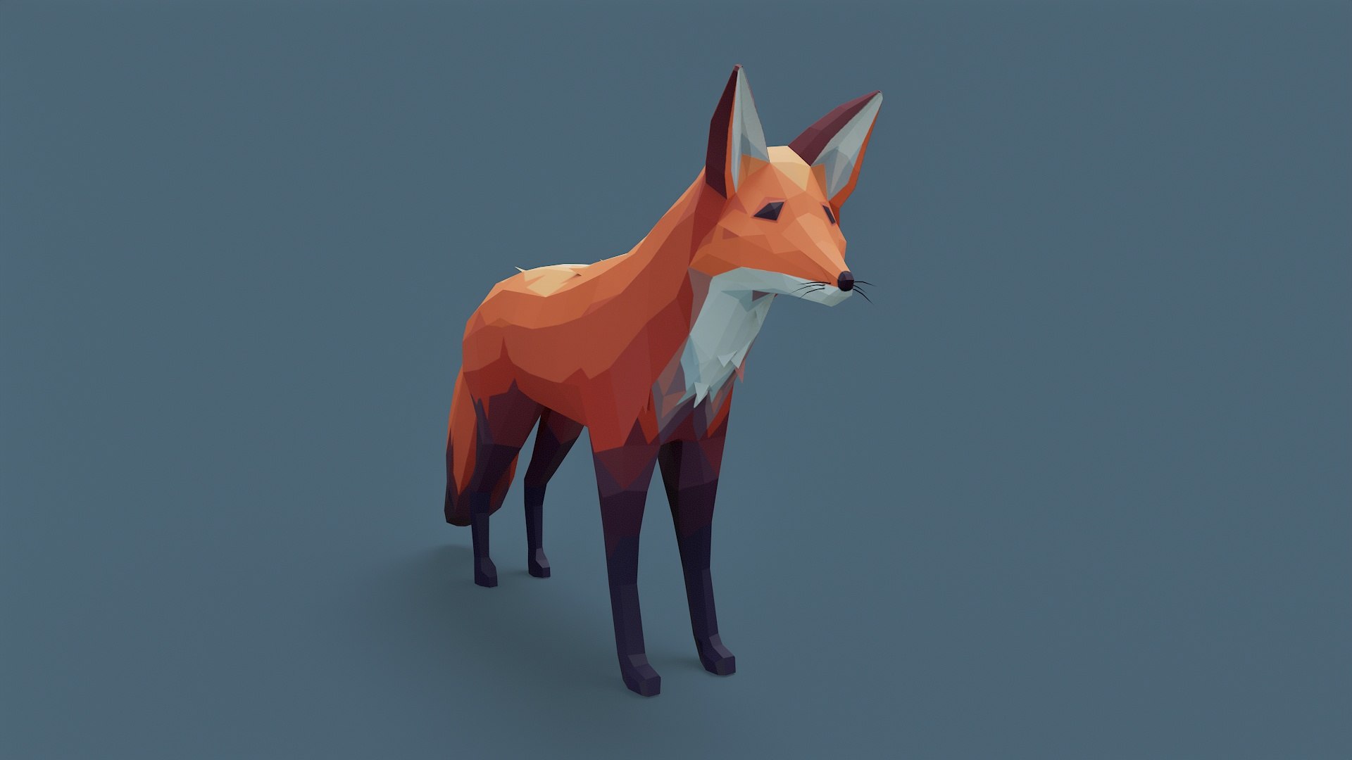 Lowpoly Fox 3D - TurboSquid 2199369