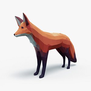 Lowpoly Fox 3D