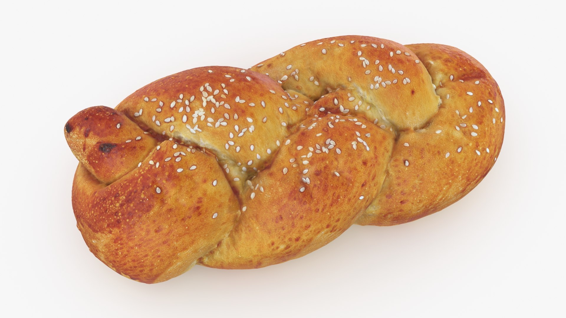 3D Challah Bread Model - TurboSquid 2334700