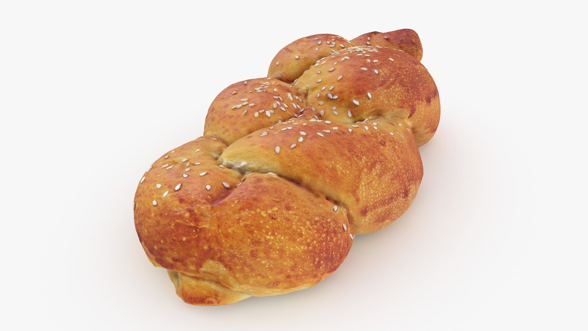 3D Challah Bread Model - TurboSquid 2334700