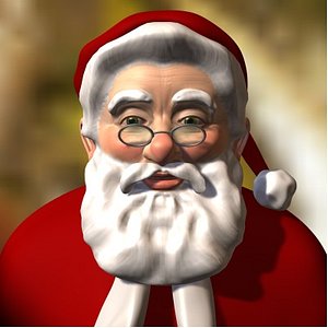 morphing santa zipped 3d model