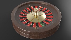 3d model roulette wheel