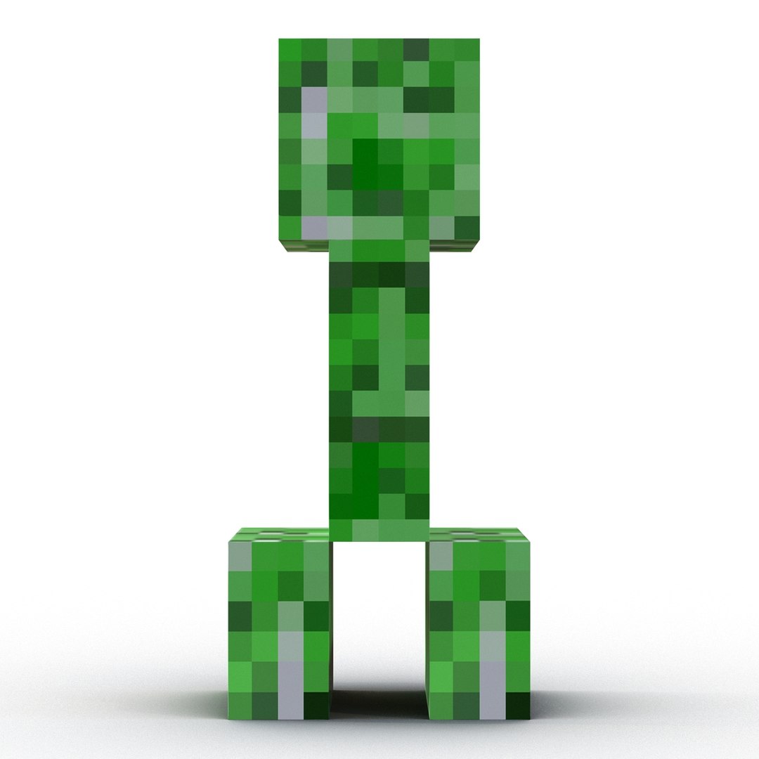 Minecraft Creeper, Creeper, grass, 3D Modeling png