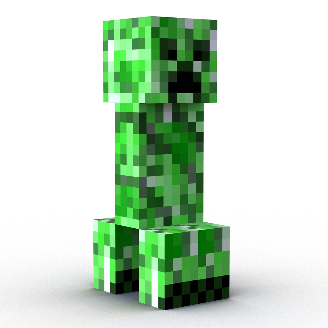 3d minecraft creeper