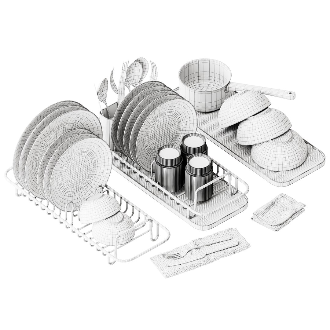 LILLHAVET Multifunctional dish rack, anthracite - Inspire Uplift