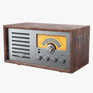 retro radio 3d model