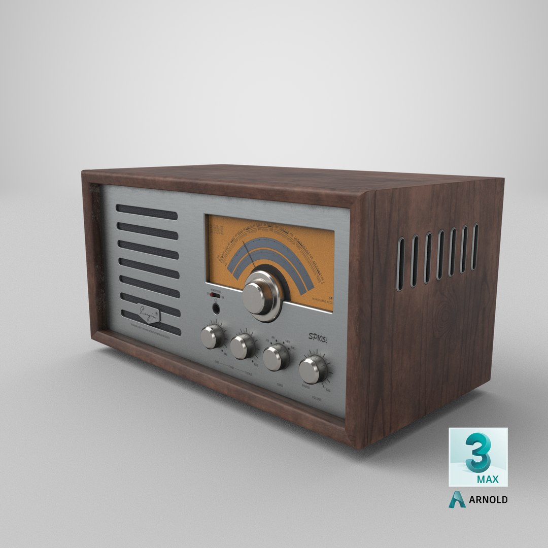 Retro Radio 3d Model