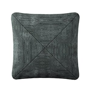 Lo Decor Cross Teal Velluto A Coste Pillow