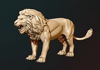 Lion Sculpture 3D print READY