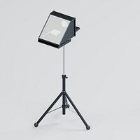 Camera Teleprompter with Hood and Beam Splitter Glass