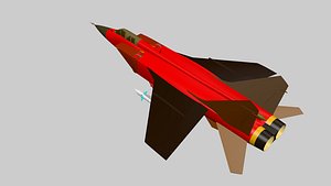 3D MIG-31A AIRCRAFT model