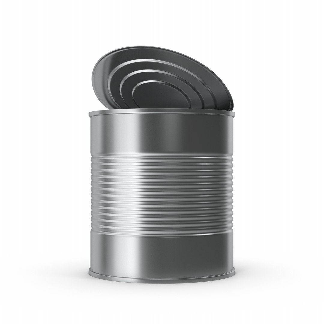 Opened Tin Can 3D Model - TurboSquid 2251662