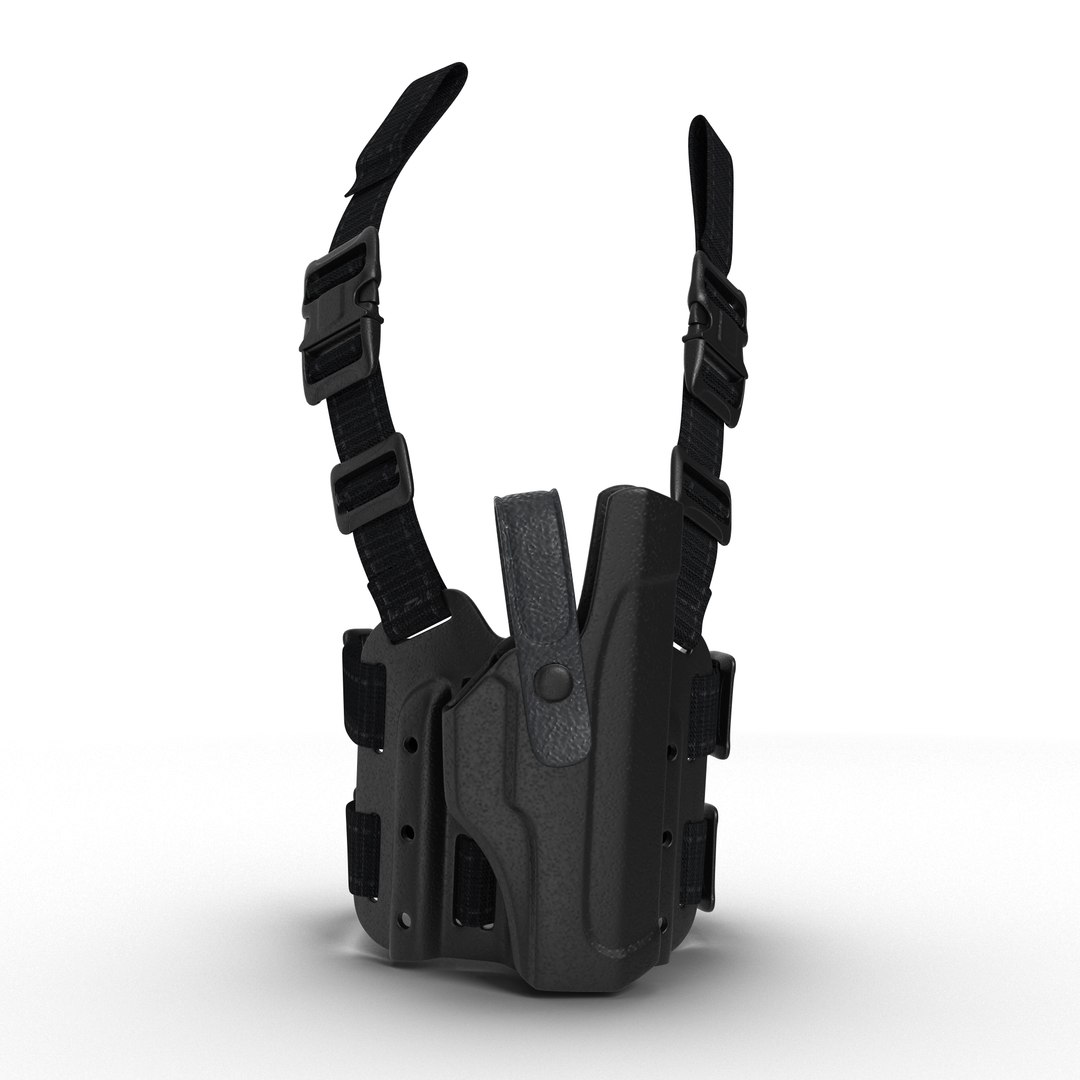 Tactical Leg Pistol Holster 2 3D model preview